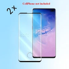 Easy to Install Premium Real 2x Screen Protector f Samsung Galaxy S10+ SM-G975U