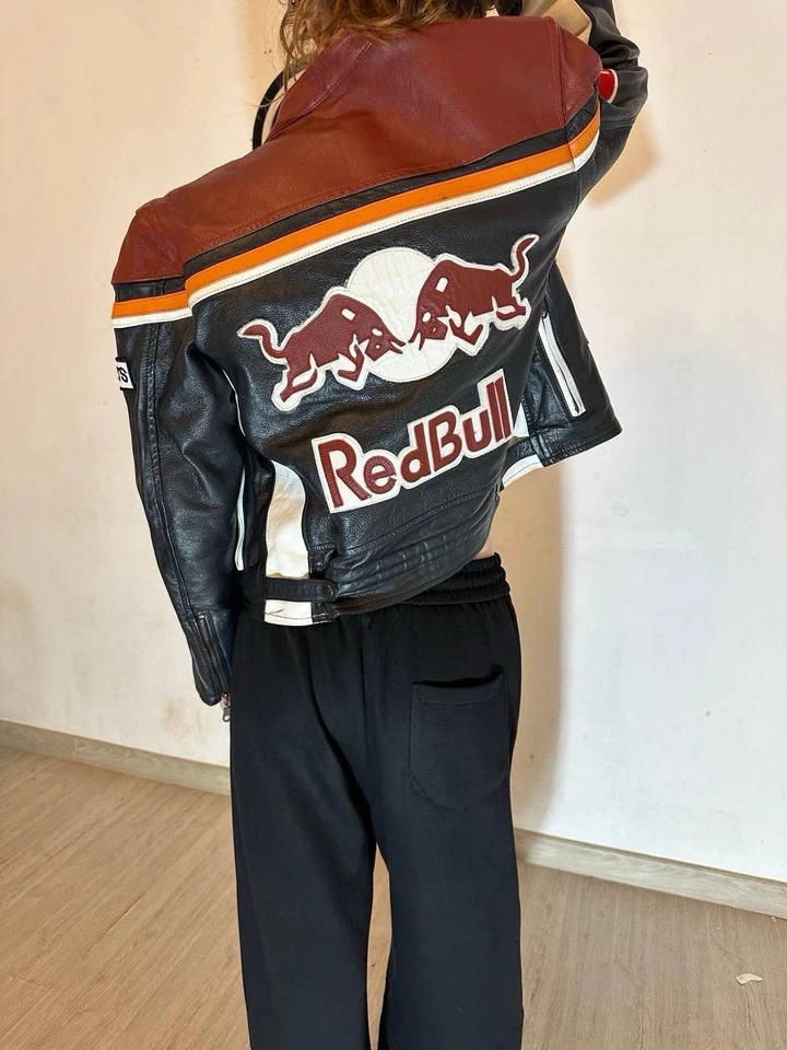 Chaqueta de carreras de cuero Red Bull Top Gear vintage Foto 2 de 4