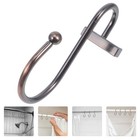  12 Stück Duschhaken, Badvorhang-Aufhänger, Badezimmer-Duschhaken aus Metall als