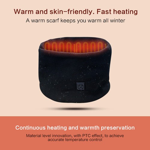 Beheizter Schal mit USB Aufladung 3 Temperatur Elektrischer Nackenwärmer Winter - Bild 7 von 21