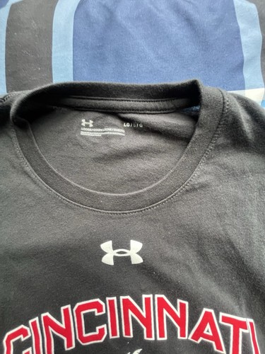 UC Cincinnati Bearcats Quarter Zip Sweatshirt & UA Short Sleeve Shirt Large - Picture 5 of 9