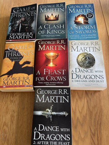 A Game of Thrones: A Song of Ice and Fire 7 Book complete set - Picture 2 of 3