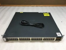 Cisco Catalyst  3750-E Series 40 Port Gigabit Network Switch WS-C3750E-48TD-S