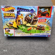 Hot Wheels ~ Monster Trucks Arena Smashers ~ Rhinomite ~ Chargin' Challenge 