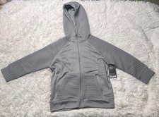 Xersion Gray Zipper Hoodie Unisex Kids Size XXS 4/5 Brand New W/ Tags