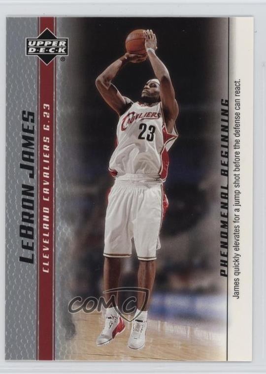 2003-04 Upper Deck Phenomenal Beginning Box Set LeBron James #3 Rookie RC 02fv