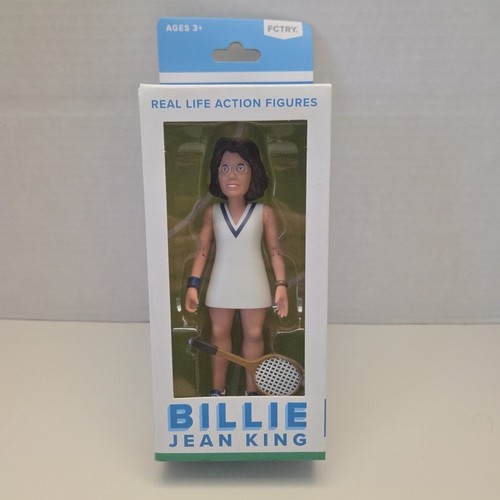 Billie Jean King Real Life Action Figure Doll Tennis Champion FCTRY Legend