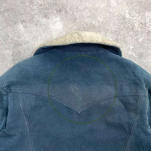 Vintage 70s Lee Storm Rider Sherpa Mid-Length Made In USA Jacket Faded Blue L/XL - Bild 20 von 24
