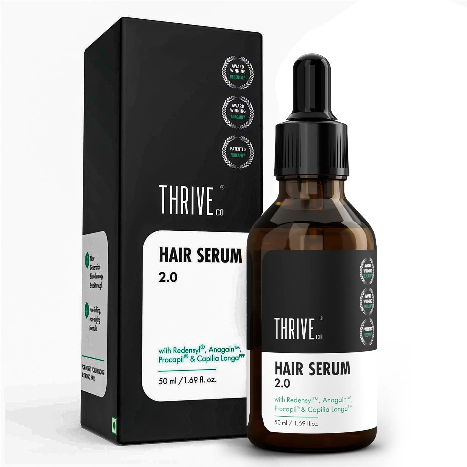 ThriveCo Hair Growth Serum 2.0 For Hair Growth & Hair Fall Control 50 ml
Opens in a new window or ta