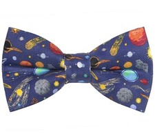 Colorful Fun Pattern Pre-Tied Bow Tie Mens Floral Space Adjustable Space05