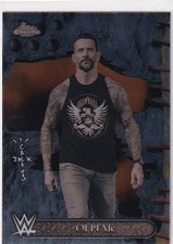 CM Punk 2025 Topps Chrome WWE X Cactus Jack Base Chrome