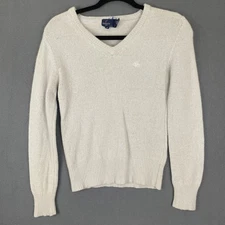 Daniel Hechter Wool Angora Blend V Neck Sweater Women’s M Gray