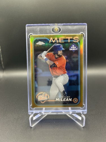 2024 Topps Chrome Pro Debut NOLAN MCLEAN #PDC-145 True Gold Refractor #/50