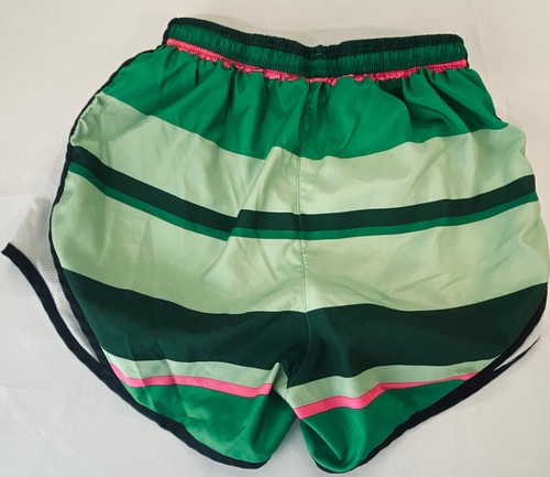 Pantalones cortos para correr Nike Dri-Fit verdes rosa malla inserciones ropa deportiva talla XS - Imagen 7 de 8