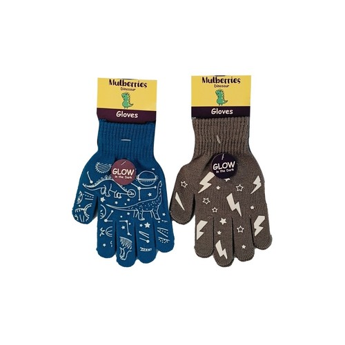 Glow in the Dark Gloves, Lightning and Dino Designs, Soft and Stretchy Gloves - Picture 12 of 34