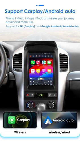 9.7" Para Chevrolet Captiva 2006-2012 Tesla Vertical Car Stereo BT Carplay Radio - Imagen 9 de 24