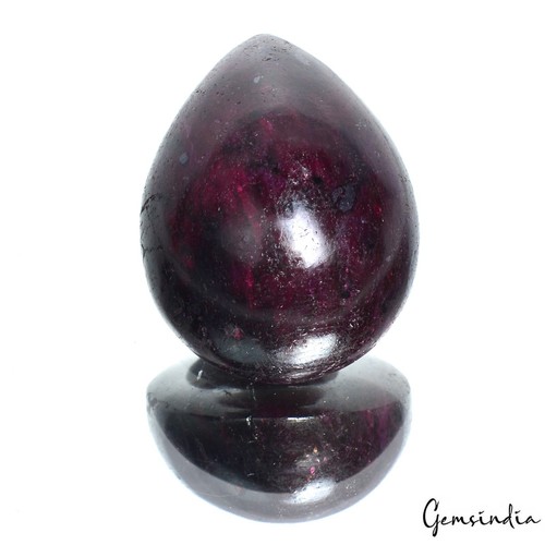 Natural Ruby Pear Cab 250.90 Ct Pendant Size Certified Gems For Making Jewelry - Picture 3 of 6