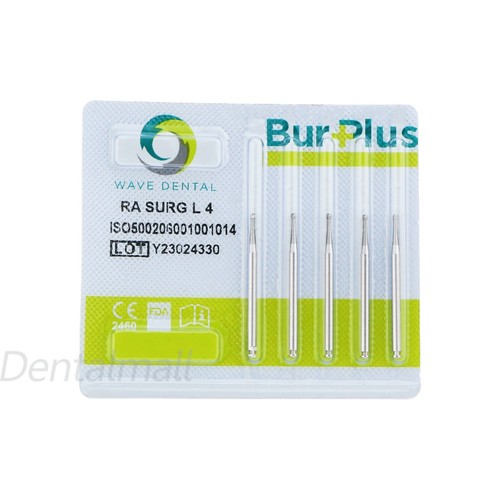 WAVE Dental Carbide Bur Round Latch RA SURG L 2 4 5 6 8 Surgical 34mm Length - Picture 3 of 28