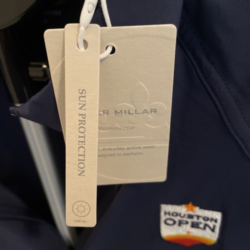 Peter Millar Women's Raglan-Sleeve Sun Shirt Quarter Zip Pullover Size XL NWT - Picture 6 of 10