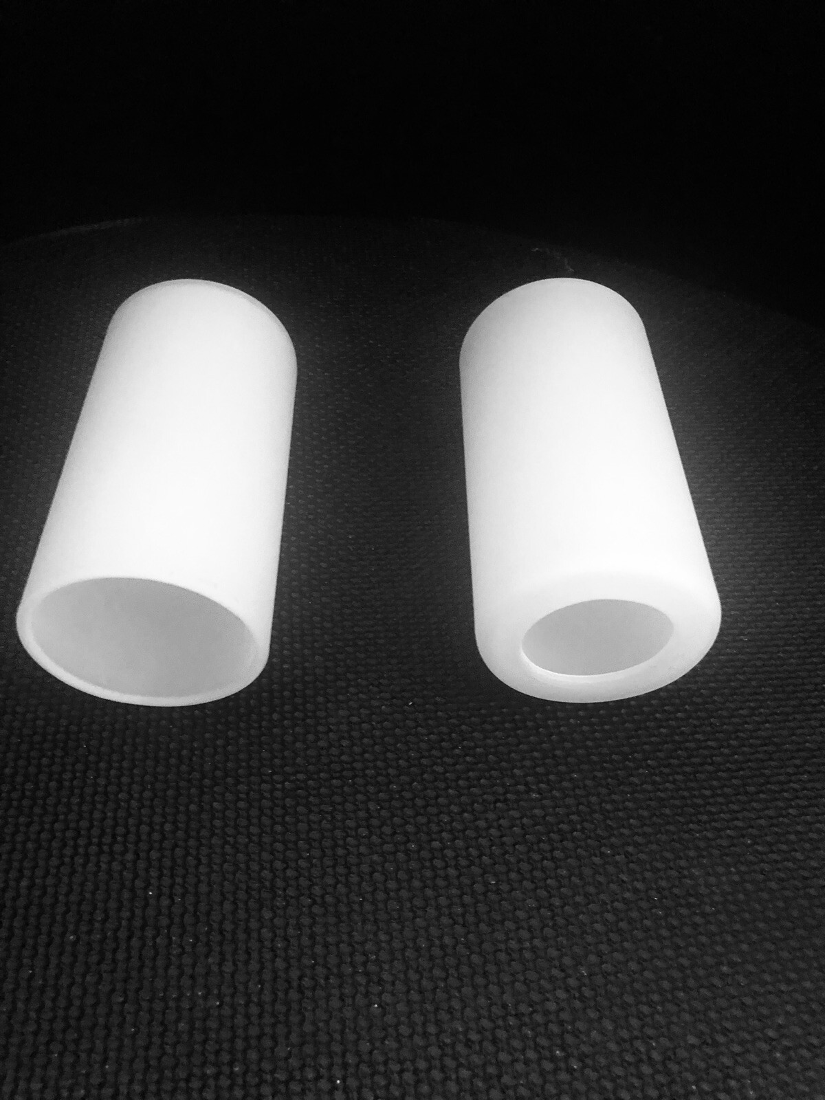 Lampenschirm E14g9 Ersatz Glas weiß matt Ø50x95mm Loch 30mm Zylinder 5,5W Led