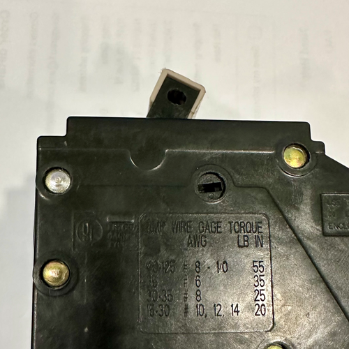 3 pole 35 amp Eaton breaker CH335 New, never used or connected - Picture 4 of 4