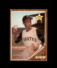 1962 TOPPS ORIGINAL BASEBALL CARD #229 JESUS McFARLANE PITTSBURGH PIRATES
