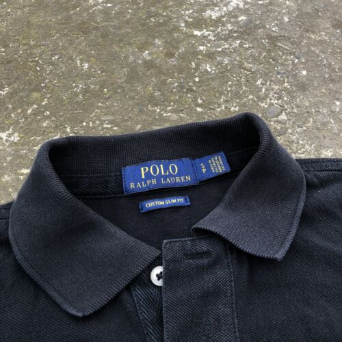 Vintage Polo Ralph Lauren New York Polo Rugby T-Shirt Black Size S - Picture 7 of 9