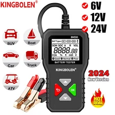 Car Battery Tester 6v~24v Truck Battery Test Charging Cranking Analyzer 2000CCA