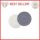 V-TOP Tub Stopper 2 Pack, 6 inches Large Silicone Drain Plug Hair Stopper Flat S