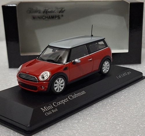 Mini Cooper Clubman Chilli Red/ Grey 2007 1:43 Minichamps 431138610 RARITY!! - Picture 2 of 18