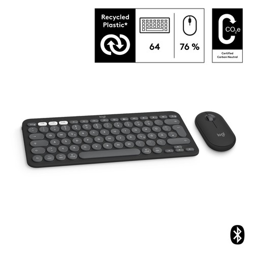 Logitech Pebble 2 Combo for Mac Graphite - Slim Bluetooth®-Tastatur und -Maus... - Bild 3 von 12