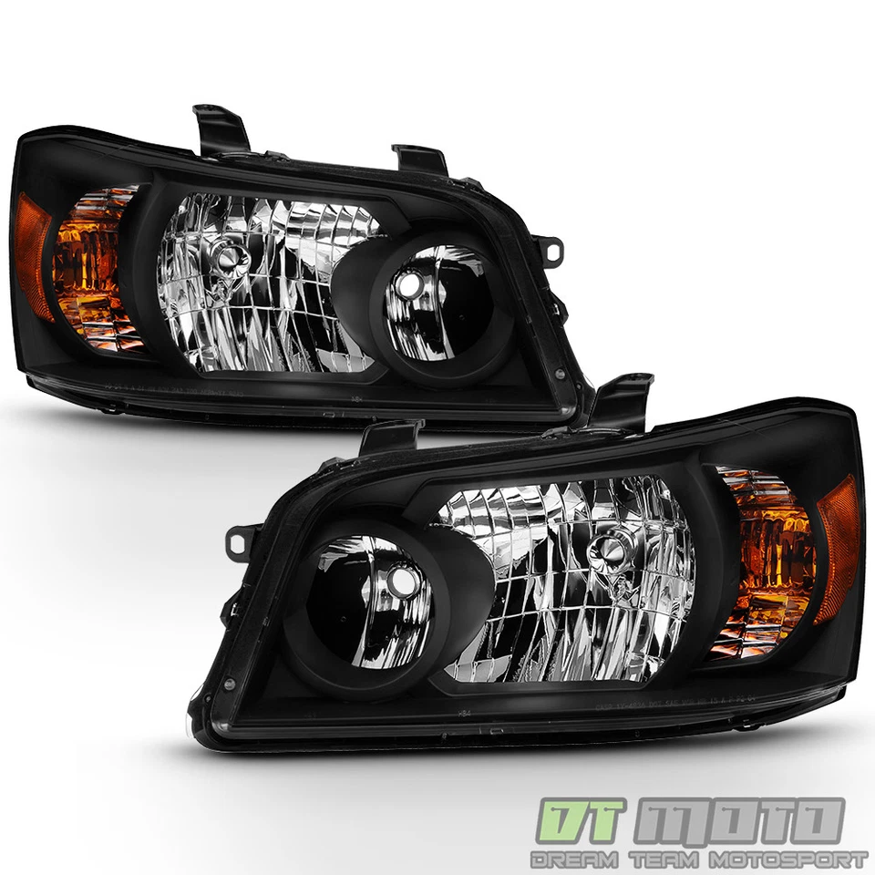Faros halógenos izquierda+derecha para [carcasa negra] Toyota Highlander 2001-2006 Foto 2 de 4