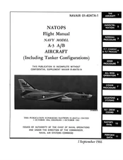 738 Page 1966 A-3 A / B Douglas Skywarrior NAVAIR 01-40ATA-1 Flight Manual on CD