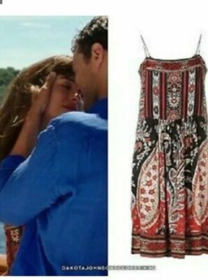 Nwot Isabel Marant Trani Dress Sz 3 Aso Anastasia Steele Fifty Shades Freed Red Ebay