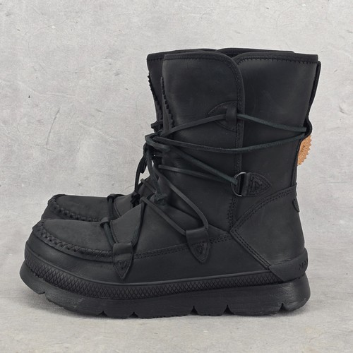 New Manitobah Mukluks WP Pacific Half Winter Boots Black Womens Size 8.5 - Picture 5 of 12