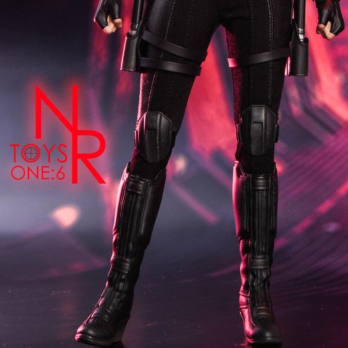 NRtoys 1:6 Boots Model Black Widow Combat Shoes Toy For 12in. Woman Action Doll - Picture 5 of 6