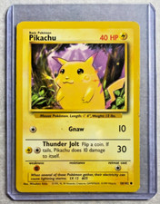Pikachu 058/102 Base Set (Unlimited) - Lightly Played