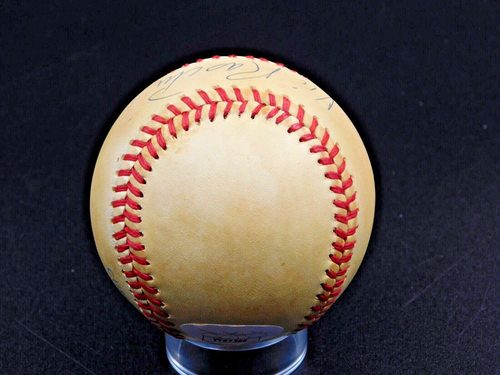 Vic Raschi (D. 1988) Signed Bobby Brown American League Baseball JSA LOA Yankees - Picture 6 of 7