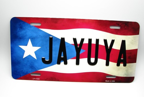 PUERTO RICO FLAG JAYUYA ISLA DEL ENCANTO METAL CAR NOVELTY LICENSE PLATE TAG - Bild 9 von 12