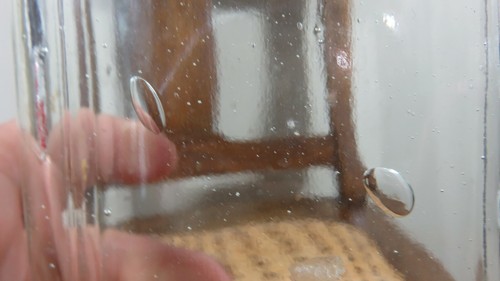FRASCO O BOTELLA DE LICOR ANTIGUO TRANSPARENTE GRANDE - Imagen 8 de 8