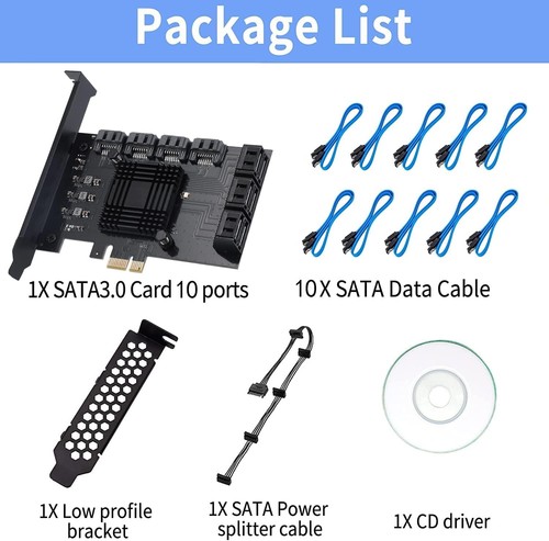 High-Speed PCI Express 3.0 SATA Controller Card - 10 Ports for Ultimate Storage - Picture 9 of 9