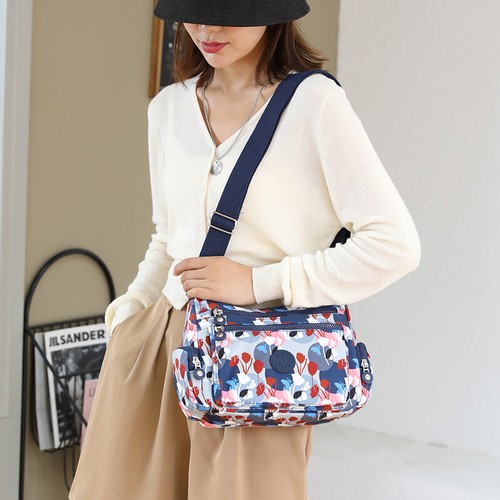 Wasserdichte Kuriertasche Umhängetasche Damen Handtasche Schultertasche Damen große Geldbörse - Bild 5 von 26