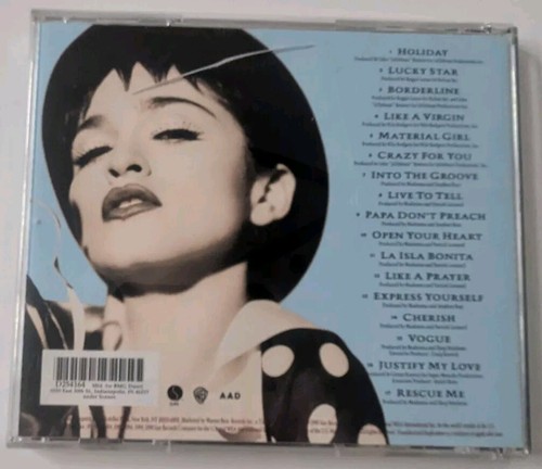 Madonna - The Immaculate Collection CD, 1990, Pre-Owned - Picture 2 of 3