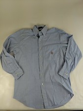 CHAPS Mens Custom Fit Long Sleeve Button Down Plaid Dress Shirt Size XL