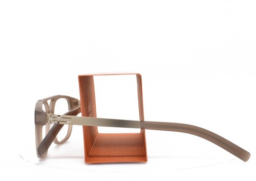 iC! Berlin Eyeglasses Ralphi Matte BROWN DOUBLE TWO BRIDGE 50-17-145 AUTHENTIC - Picture 3 of 10