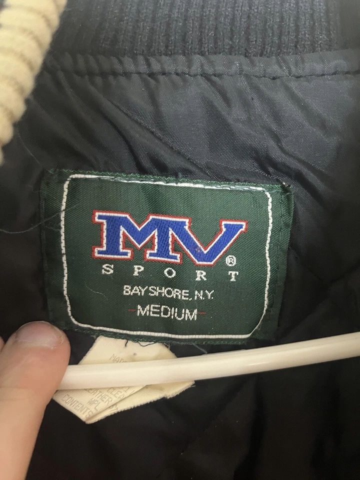 Chaqueta Universitaria De Colección Cuero Lana Body Chaqueta Para Hombre Mediana MV Sport Chevrolet Foto 3 de 4