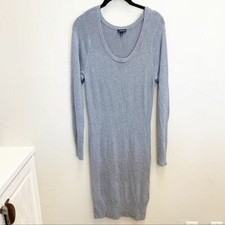 Torrid Women's Glam Rock Gray Long Sleeve Scoop Neck Sweater Dress Plus Size 1X