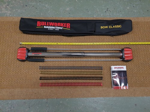 BULLWORKER CLASSIC 36" 5 Spring SPECIAL EDITION RED MMA Total Body Isometric - Picture 3 of 8