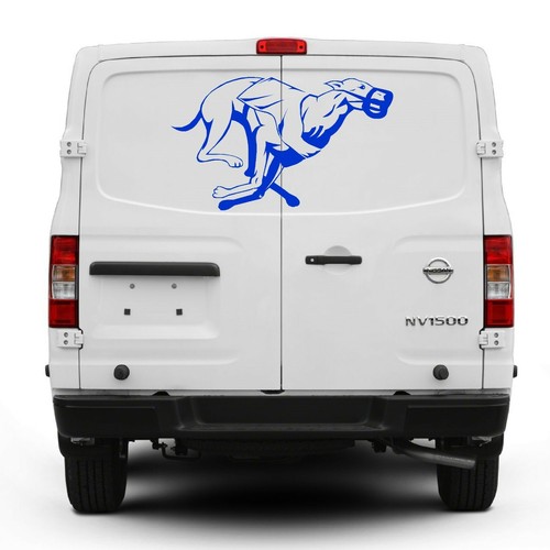 GREYHOUND wall art sticker vinyl decal dog racing animal theme van car decal - Picture 4 of 5