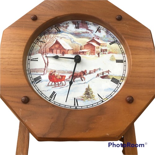Country Clock over Mail Pouch/ Planter Homemade Well Crafted Farmhouse 24x12x5” - Picture 2 of 6